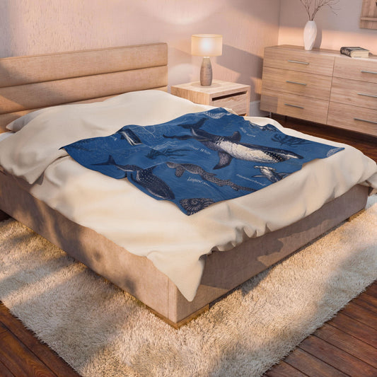 Sharks of the Deep Plush Blanket