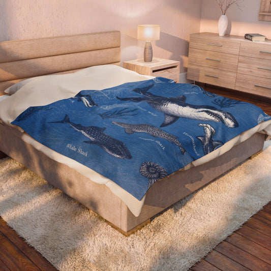 Sharks of the Deep Plush Blanket
