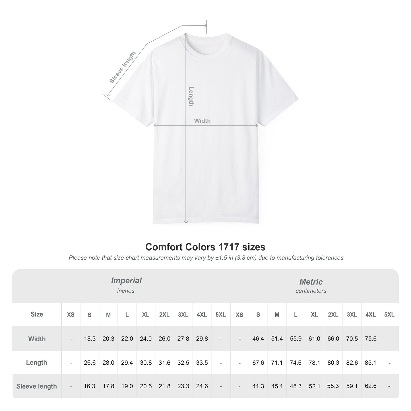 Shark Species Blueprint Comfort Colors® T-Shirt