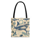 Great White Shark Anatomy Archive AOP Tote Bag