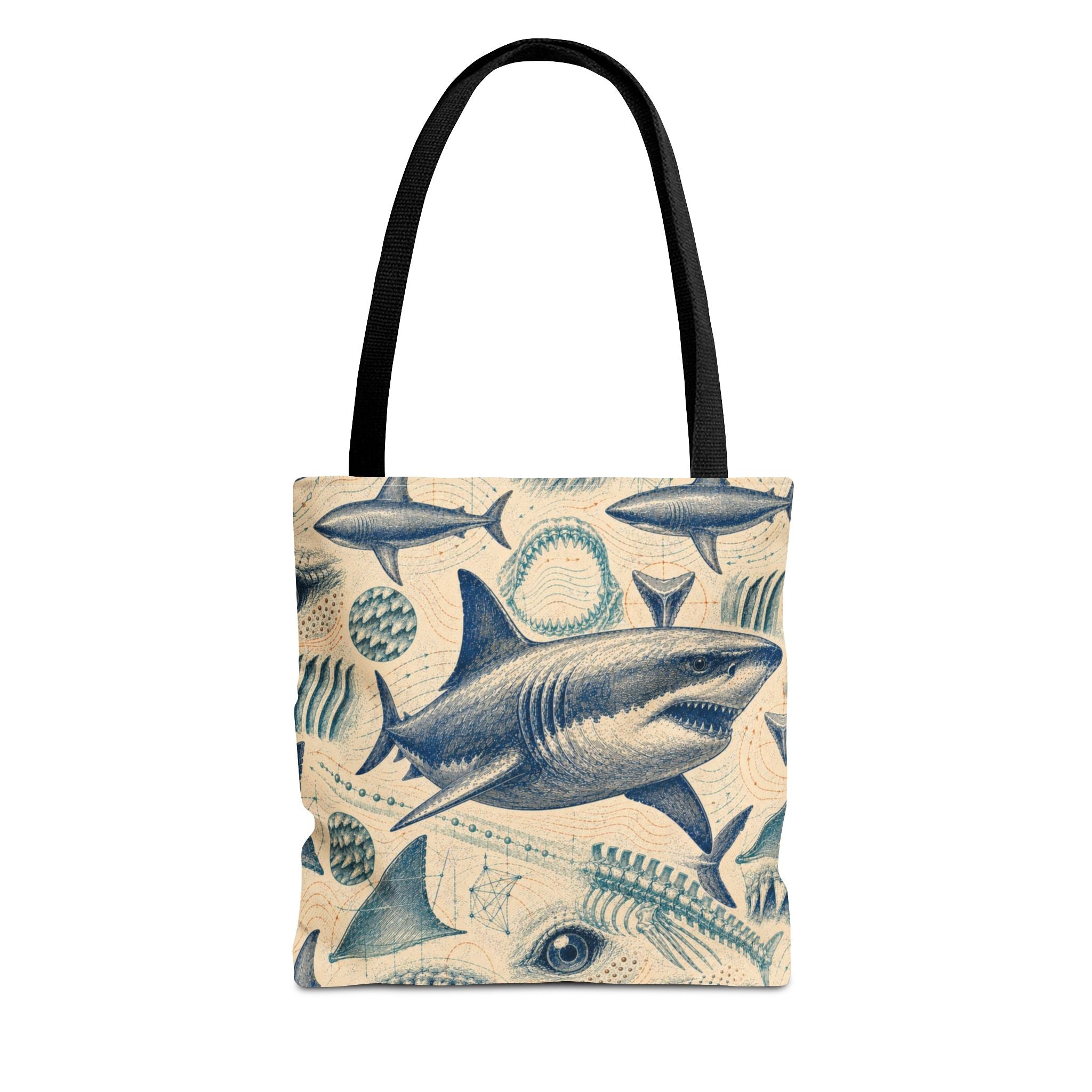 Great White Shark Anatomy Archive AOP Tote Bag
