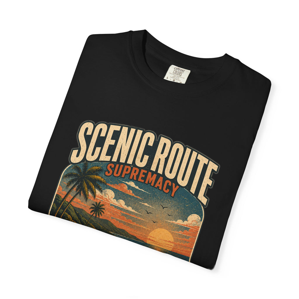 Scenic Route Supremacy coastal Comfort Colors tee, product view 15 of 16