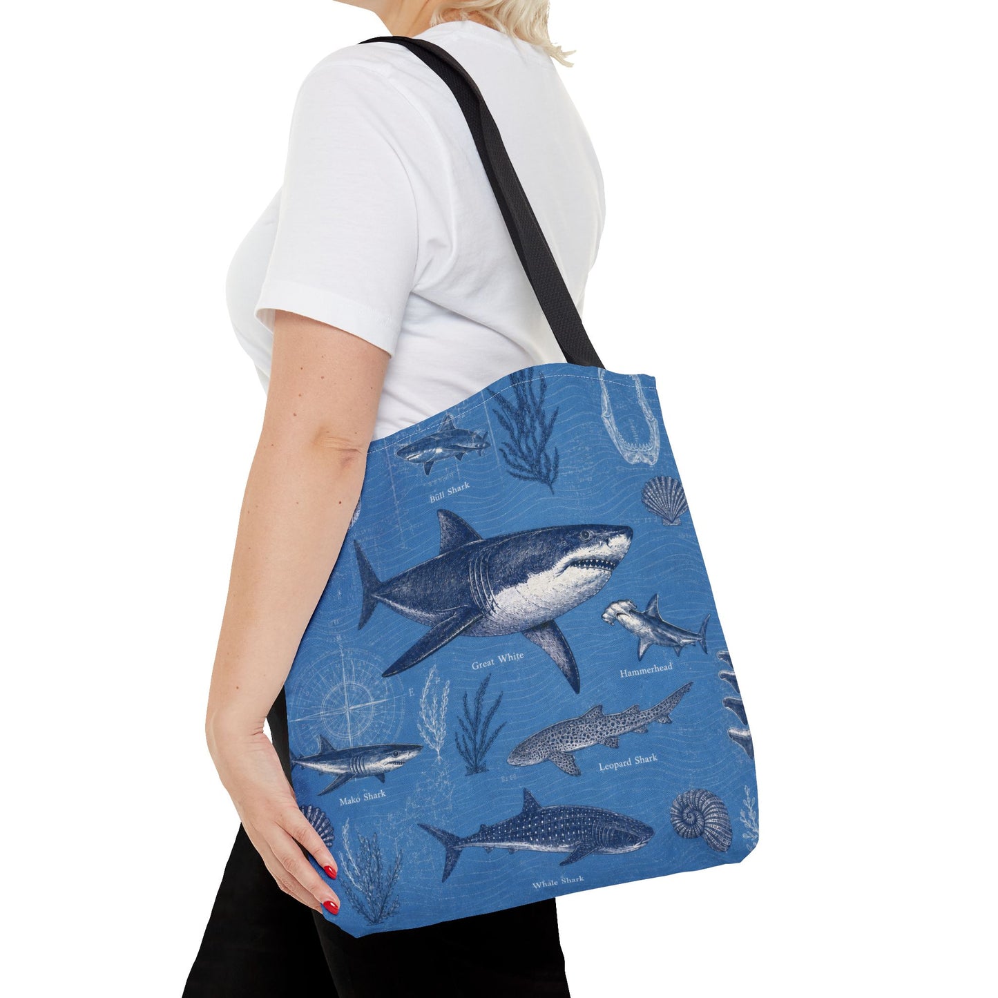 Shark Pattern Everyday Tote