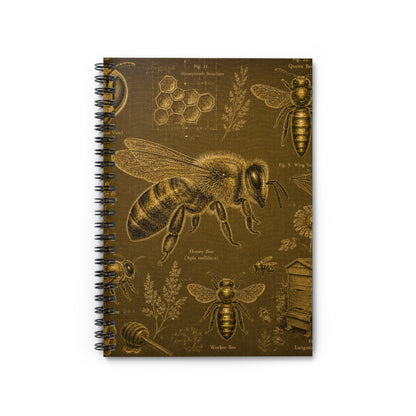 Honey Bee Field Notes Spiral Journal