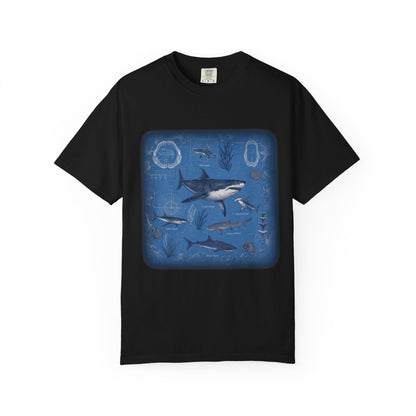Shark Species Blueprint Comfort Colors® T-Shirt