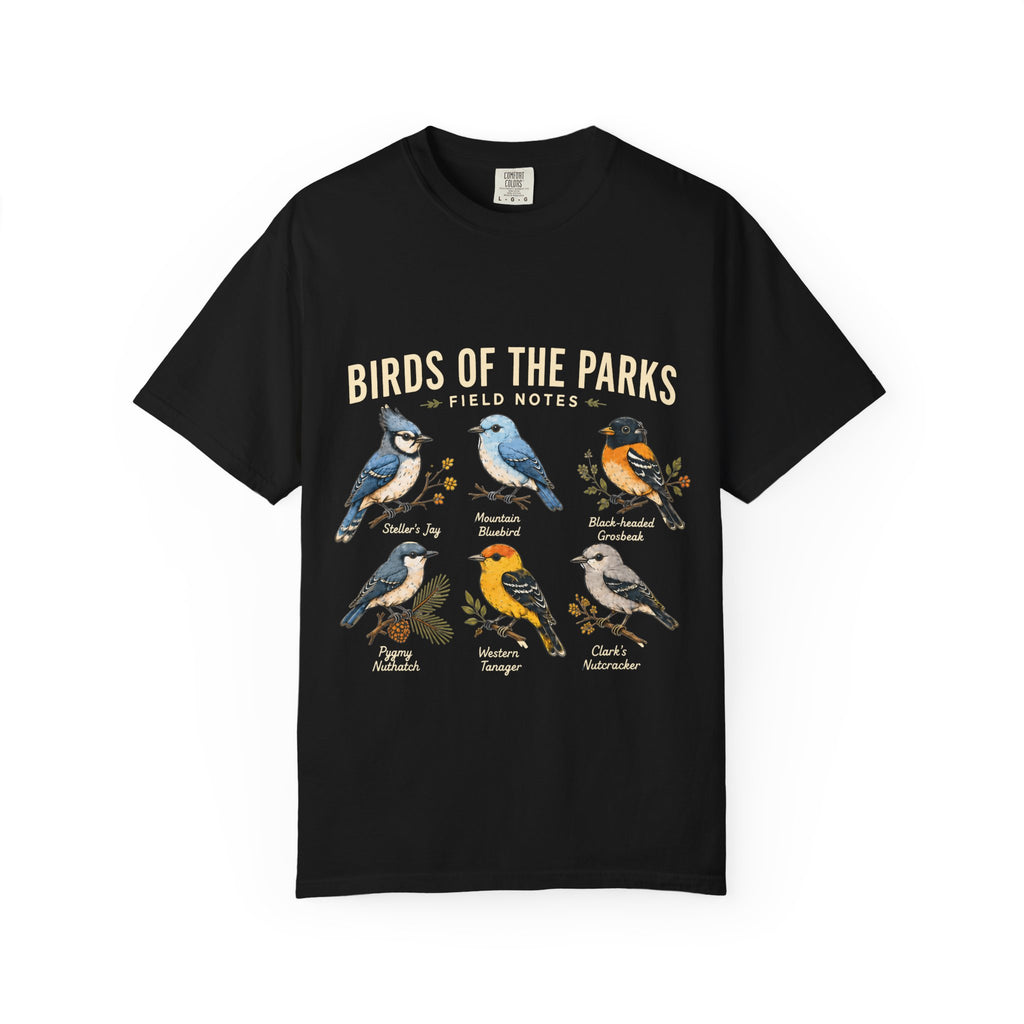 Birds of the Parks Field Notes Comfort Colors Tee