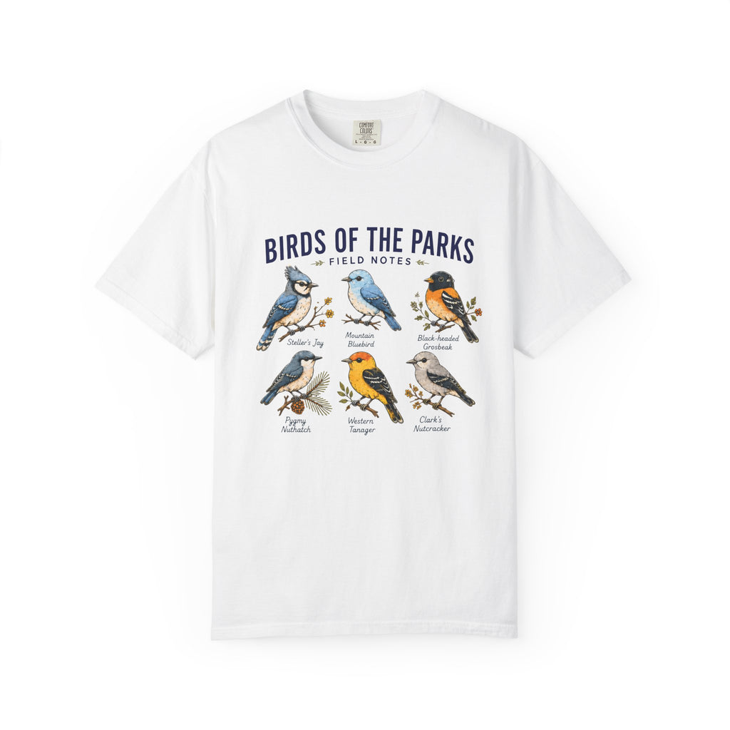 Birds of the Parks Field Notes Comfort Colors Tee
