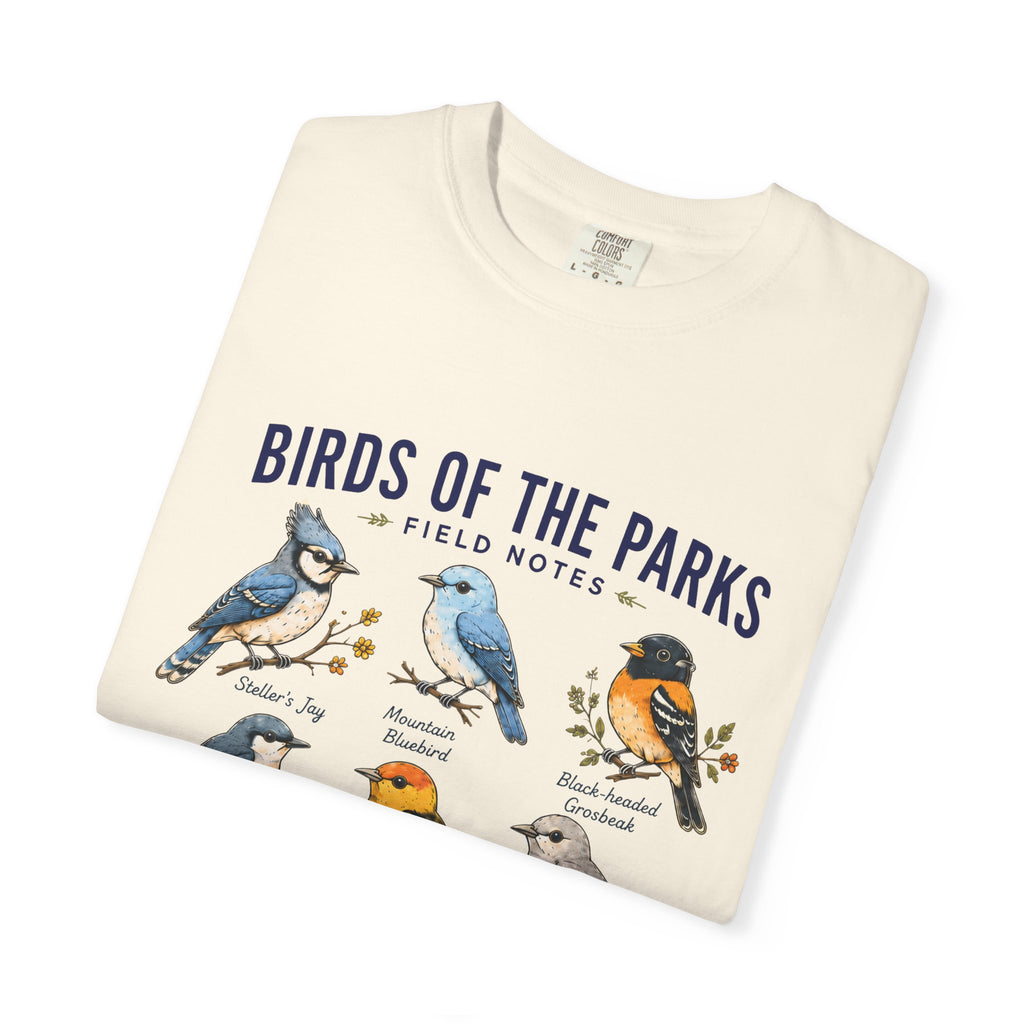 Birds of the Parks Field Notes Comfort Colors Tee