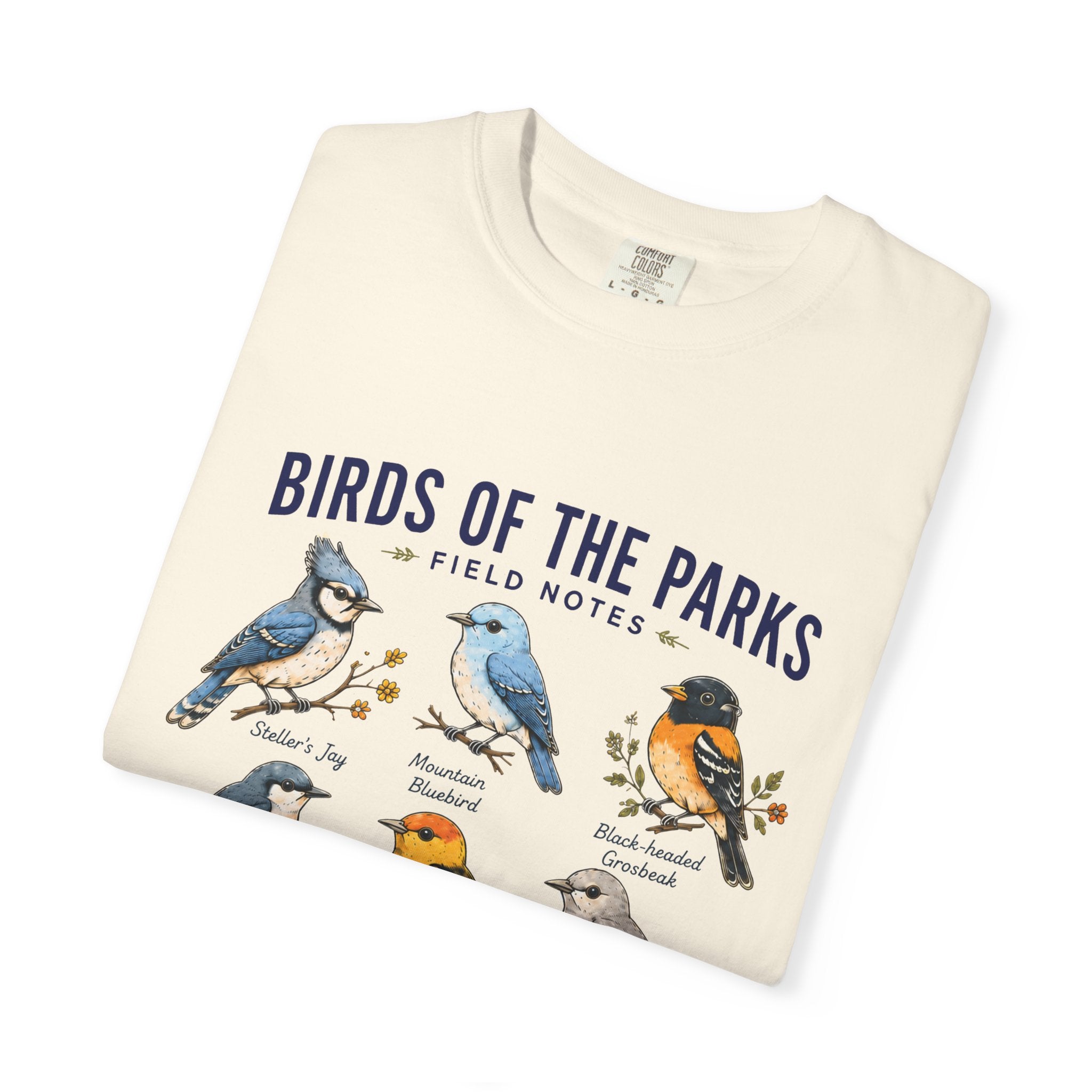 Birds of the Parks Field Notes Comfort Colors Tee