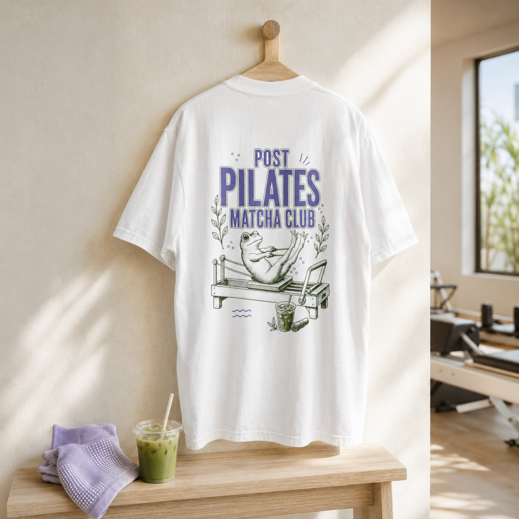 Post Pilates Matcha Club Frog Tee