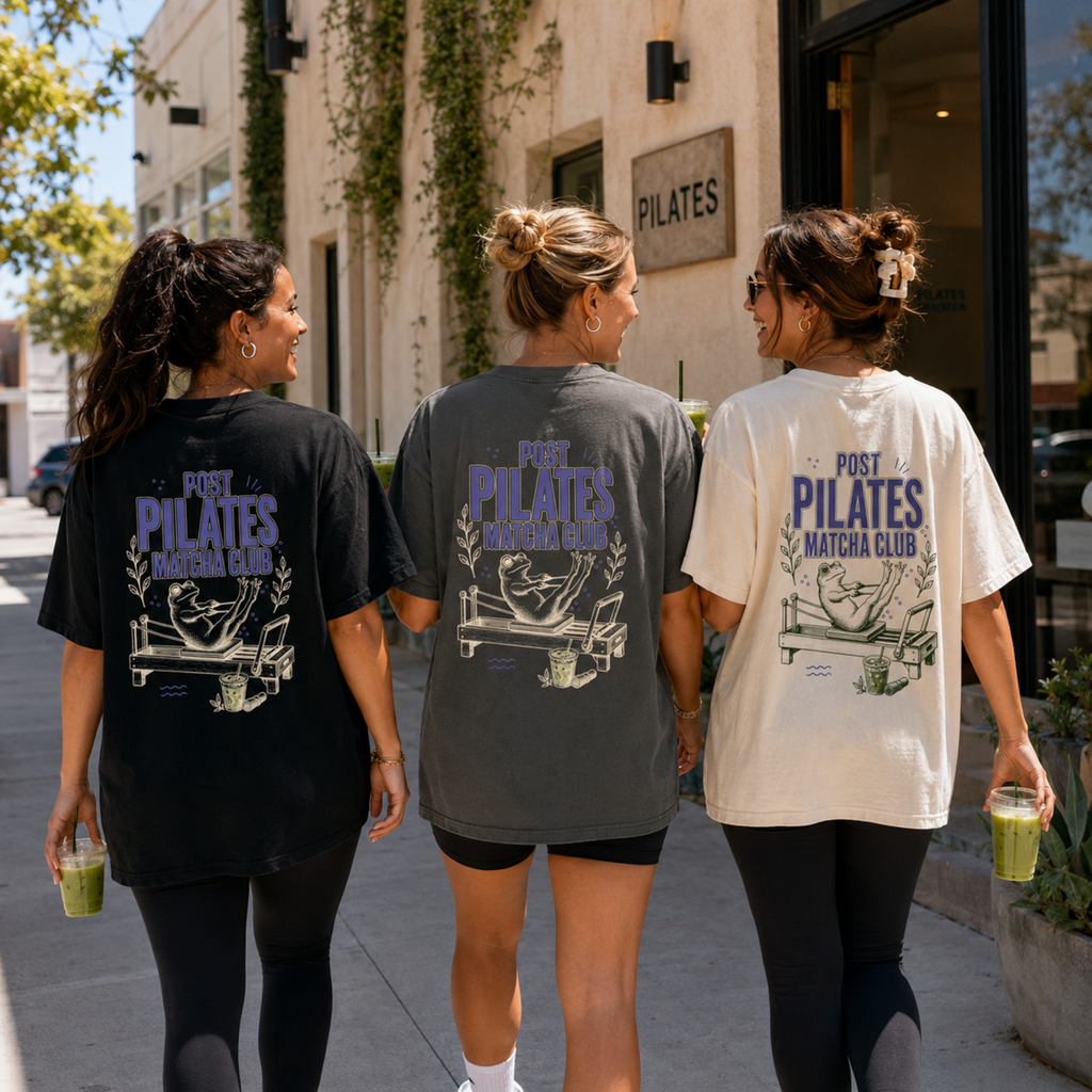 Post Pilates Matcha Club Frog Tee