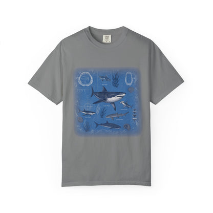 Shark Species Blueprint Comfort Colors® T-Shirt