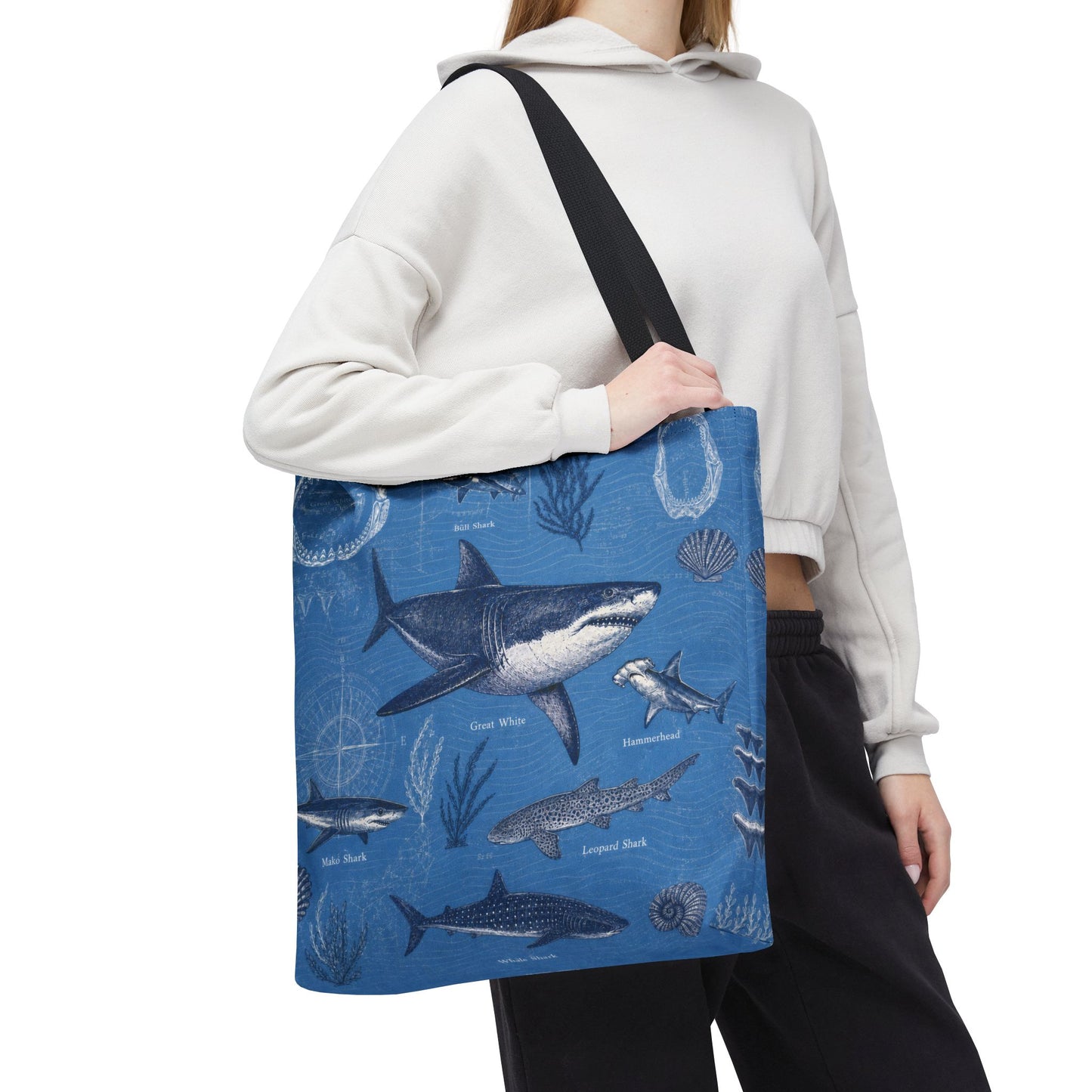 Shark Pattern Everyday Tote