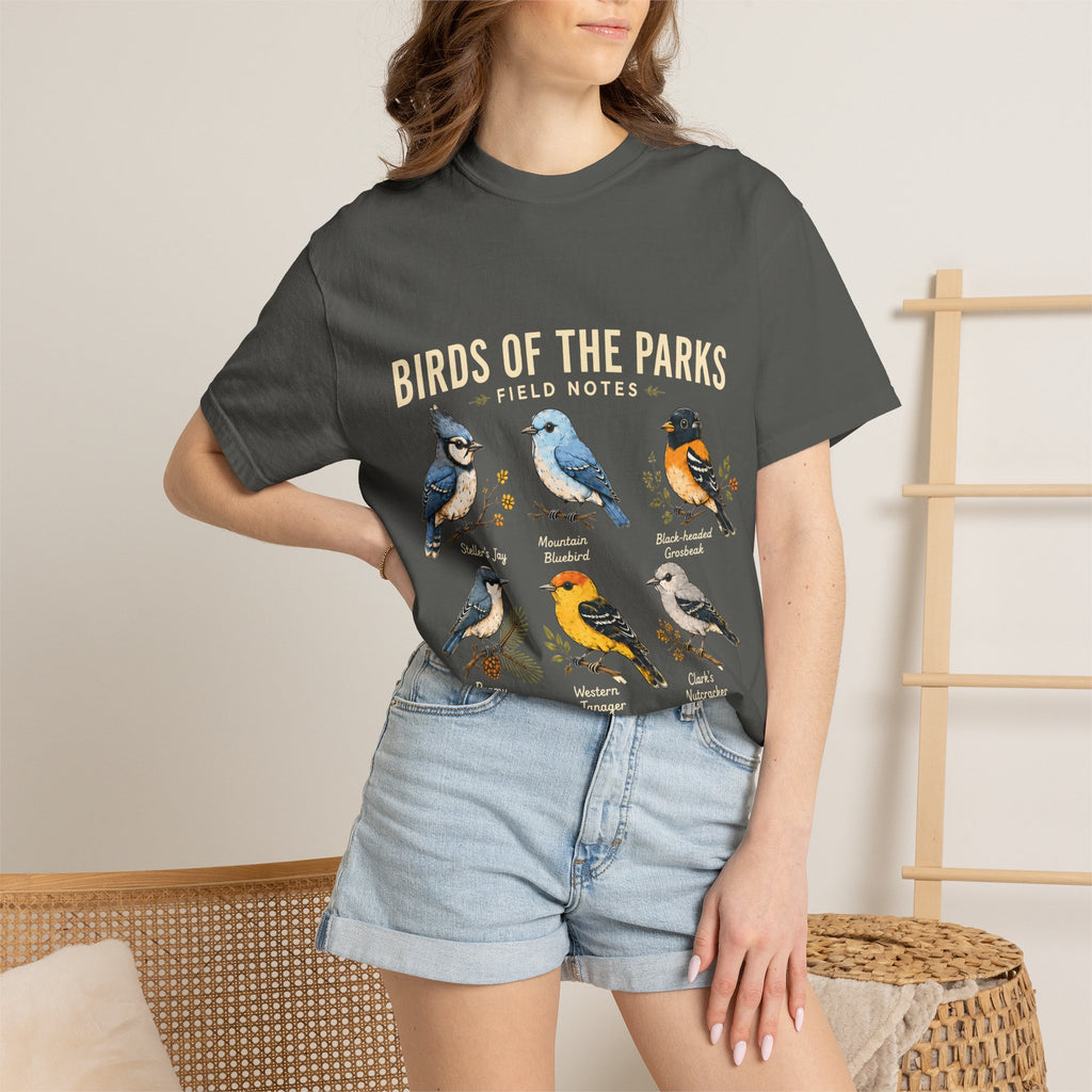 Birds of the Parks Field Notes Comfort Colors Tee