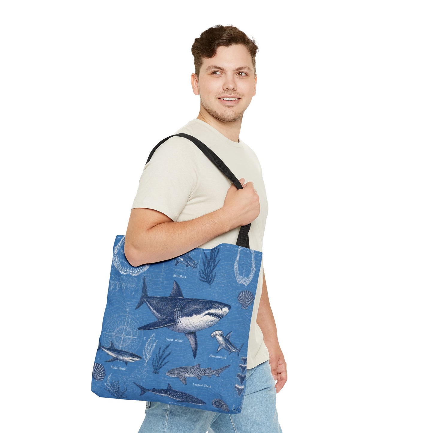 Shark Pattern Everyday Tote