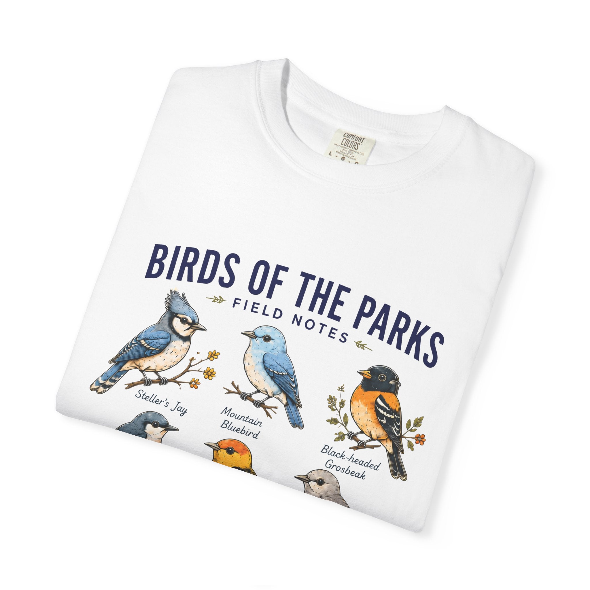 Birds of the Parks Field Notes Comfort Colors Tee