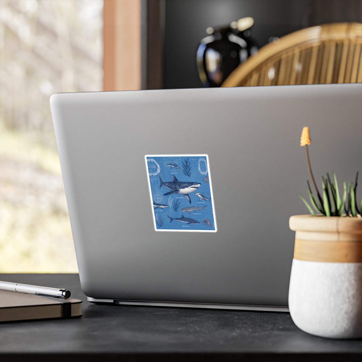 Shark Field Guide Vinyl Sticker