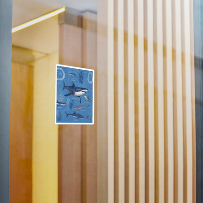 Shark Field Guide Vinyl Sticker