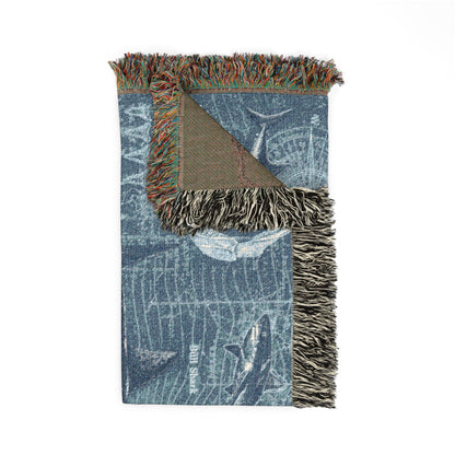 Sharks of the Deep Woven Throw Blanket