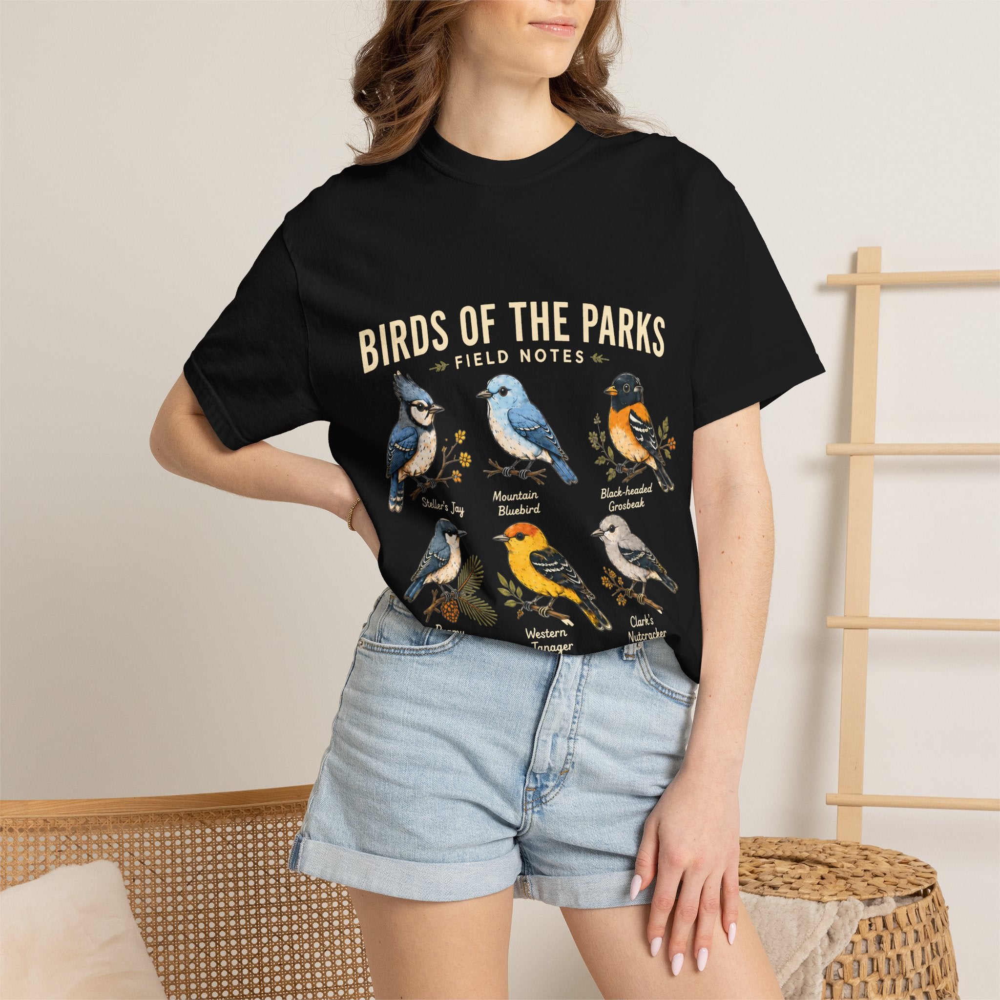 Birds of the Parks Field Notes Comfort Colors Tee