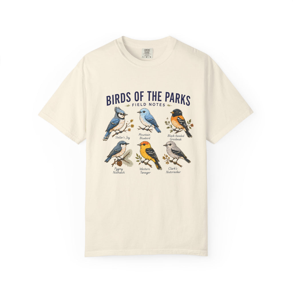 Birds of the Parks Field Notes Comfort Colors Tee
