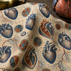Close-up of the human heart anatomy archive all-over print